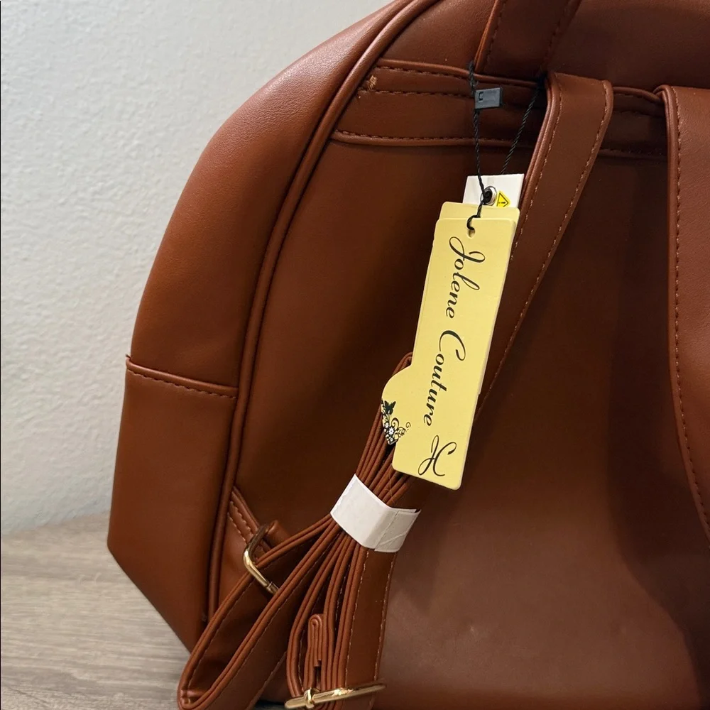 Jolene Couture Brown Large Backpack